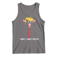 Quiet Quiet Piggy Meme Tank Top Anti Authoritarian Political Gag Gift - Wonder Print Shop