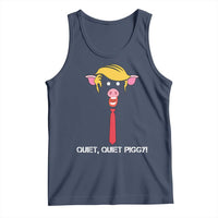 Quiet Quiet Piggy Meme Tank Top Anti Authoritarian Political Gag Gift - Wonder Print Shop