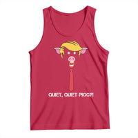 Quiet Quiet Piggy Meme Tank Top Anti Authoritarian Political Gag Gift - Wonder Print Shop