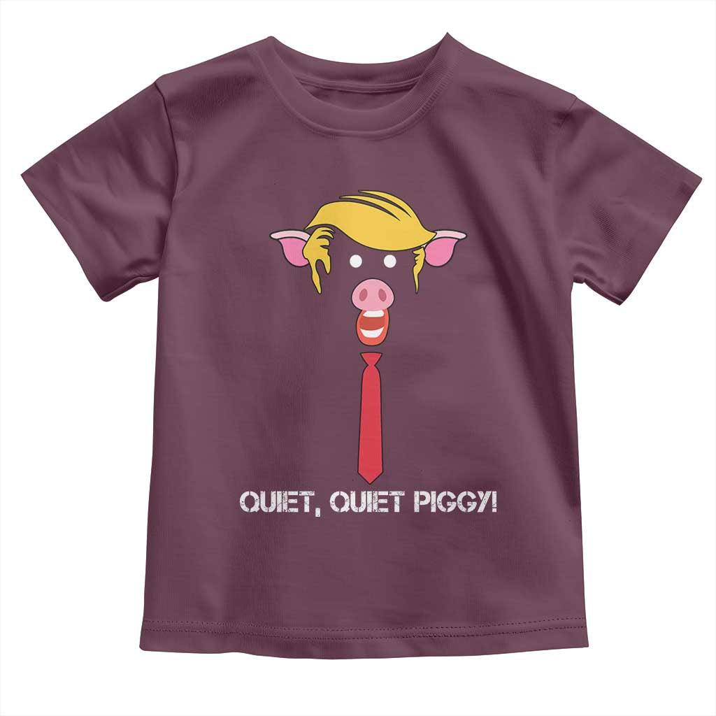 Quiet Quiet Piggy Meme Toddler T Shirt Anti Authoritarian Political Gag Gift - Wonder Print Shop