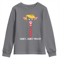 Quiet Quiet Piggy Meme Youth Sweatshirt Anti Authoritarian Political Gag Gift - Wonder Print Shop