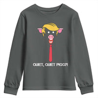 Quiet Quiet Piggy Meme Youth Sweatshirt Anti Authoritarian Political Gag Gift - Wonder Print Shop