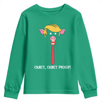 Quiet Quiet Piggy Meme Youth Sweatshirt Anti Authoritarian Political Gag Gift - Wonder Print Shop
