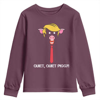 Quiet Quiet Piggy Meme Youth Sweatshirt Anti Authoritarian Political Gag Gift - Wonder Print Shop