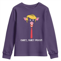 Quiet Quiet Piggy Meme Youth Sweatshirt Anti Authoritarian Political Gag Gift - Wonder Print Shop