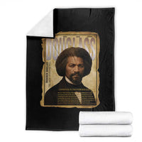 Frederick Douglass Historical Newspaper Throw Blanket The Sage Of Cedar Hill - Wonder Print Shop