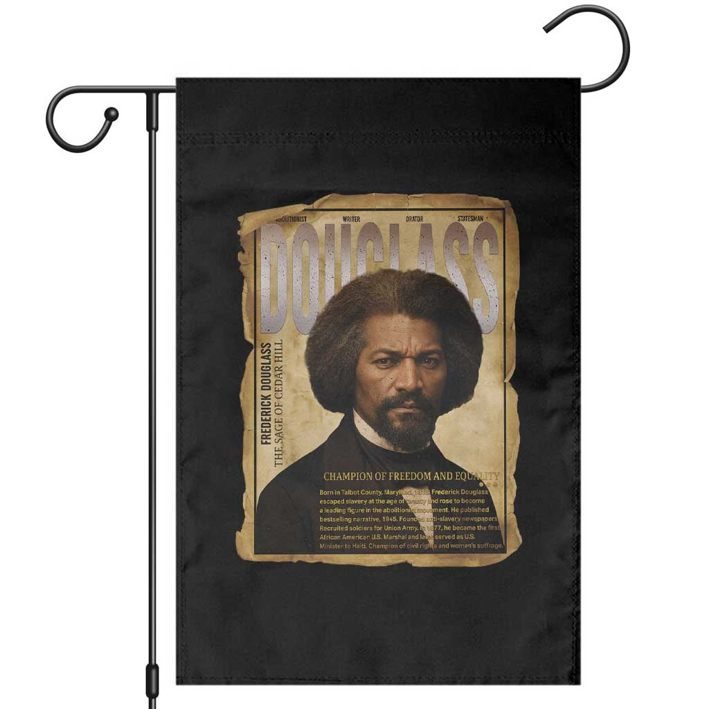 Frederick Douglass Historical Newspaper Garden Flag The Sage Of Cedar Hill - Wonder Print Shop