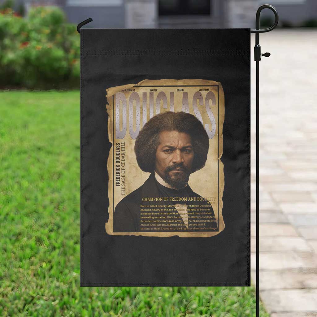 Frederick Douglass Historical Newspaper Garden Flag The Sage Of Cedar Hill - Wonder Print Shop