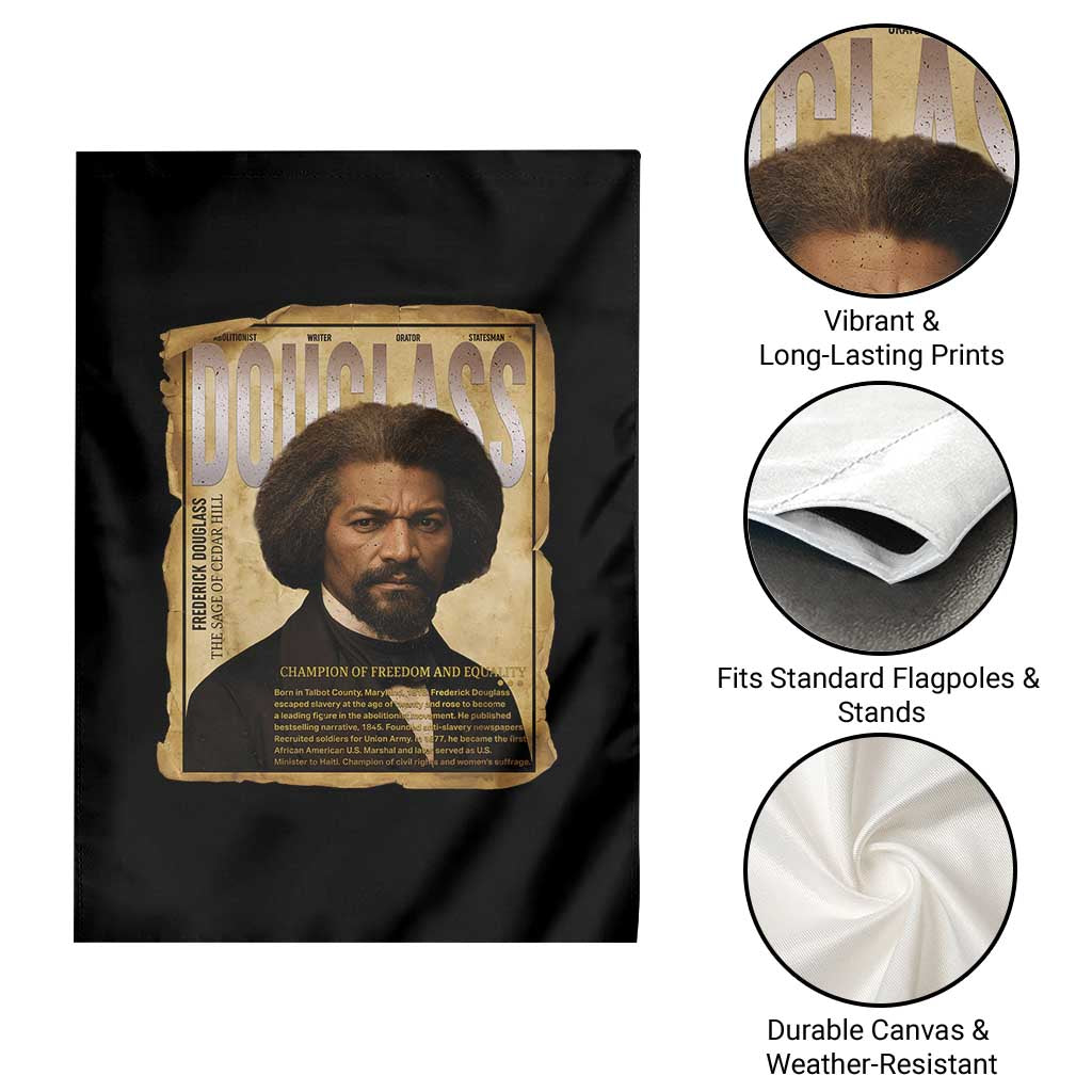 Frederick Douglass Historical Newspaper Garden Flag The Sage Of Cedar Hill - Wonder Print Shop