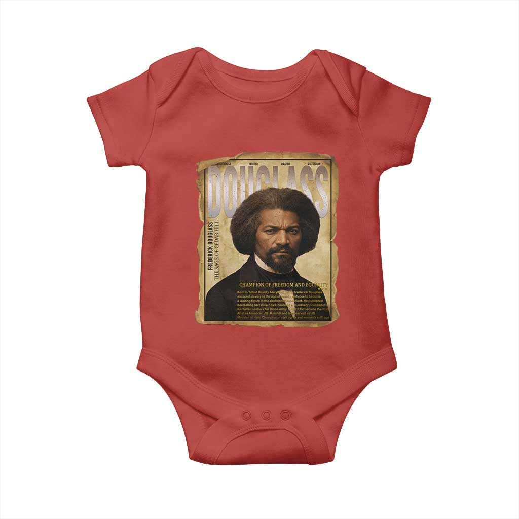 Frederick Douglass Historical Newspaper Baby Onesie The Sage Of Cedar Hill - Wonder Print Shop