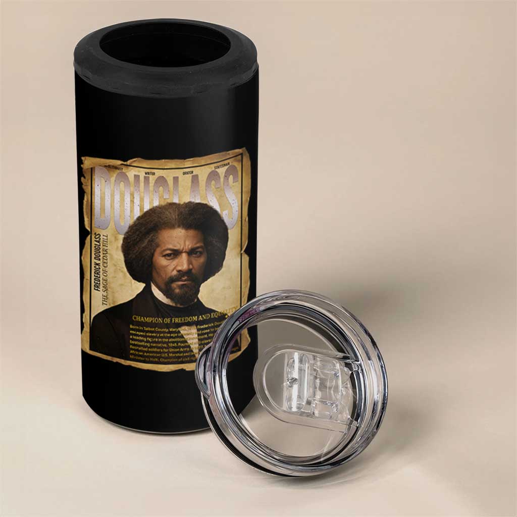 Frederick Douglass Historical Newspaper 4 in 1 Can Cooler Tumbler The Sage Of Cedar Hill - Wonder Print Shop