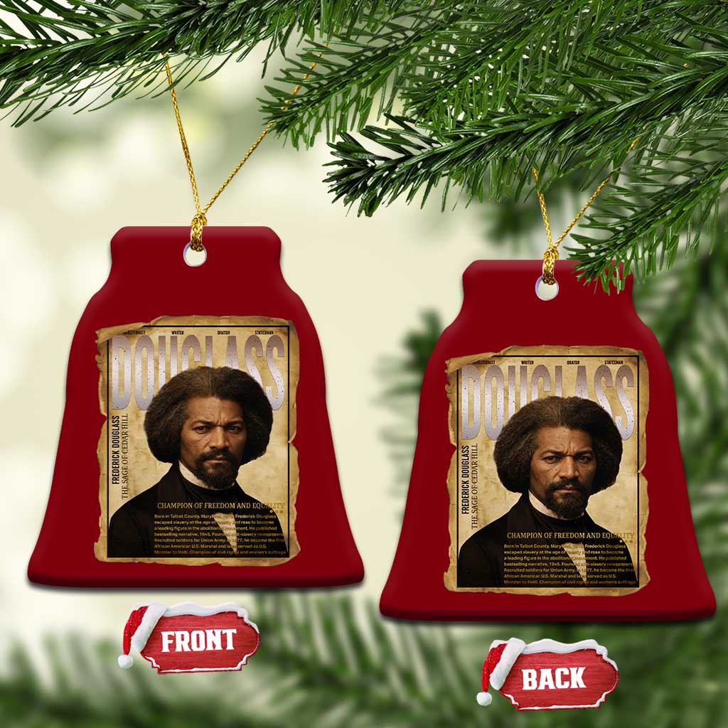 Frederick Douglass Historical Newspaper Ceramic Ornament The Sage Of Cedar Hill - Wonder Print Shop
