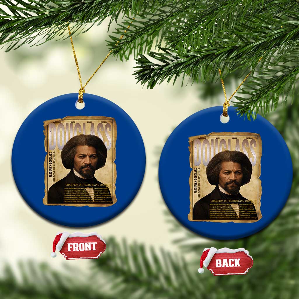 Frederick Douglass Historical Newspaper Ceramic Ornament The Sage Of Cedar Hill - Wonder Print Shop