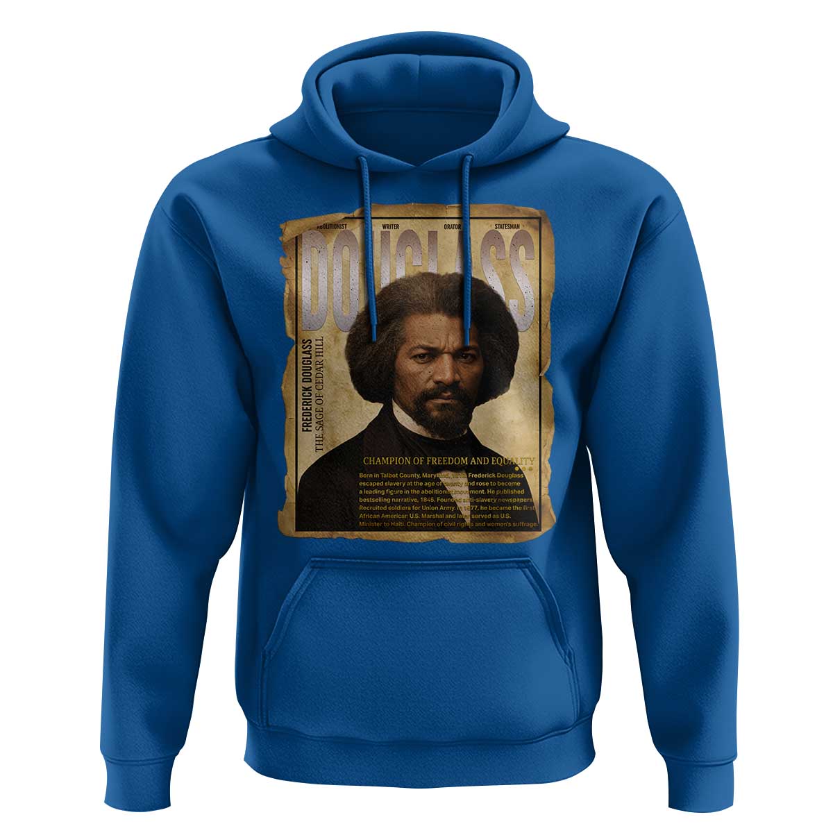 Frederick Douglass Historical Newspaper Hoodie The Sage Of Cedar Hill - Wonder Print Shop