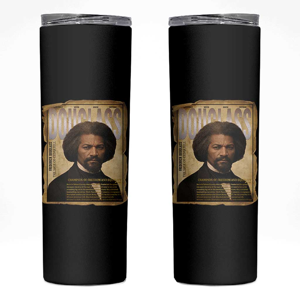 Frederick Douglass Historical Newspaper Skinny Tumbler The Sage Of Cedar Hill - Wonder Print Shop
