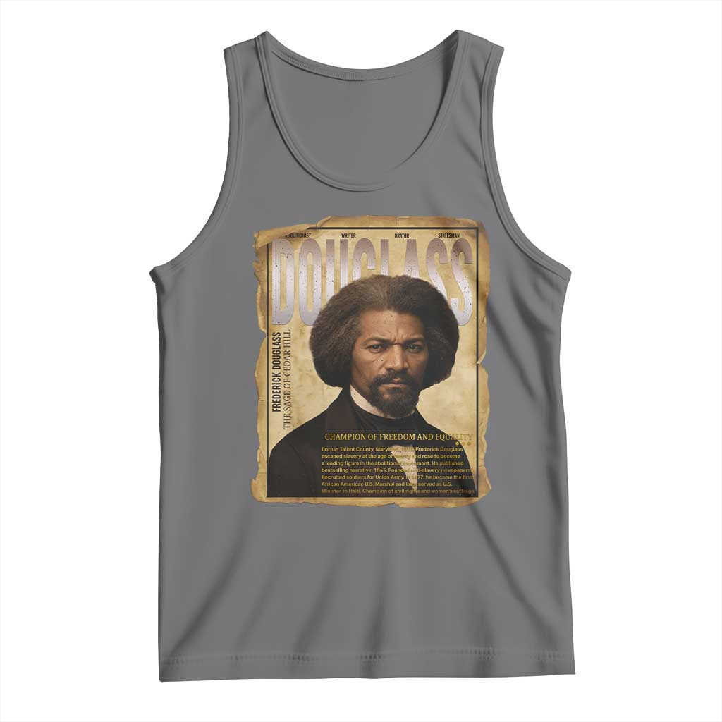 Frederick Douglass Historical Newspaper Tank Top The Sage Of Cedar Hill - Wonder Print Shop