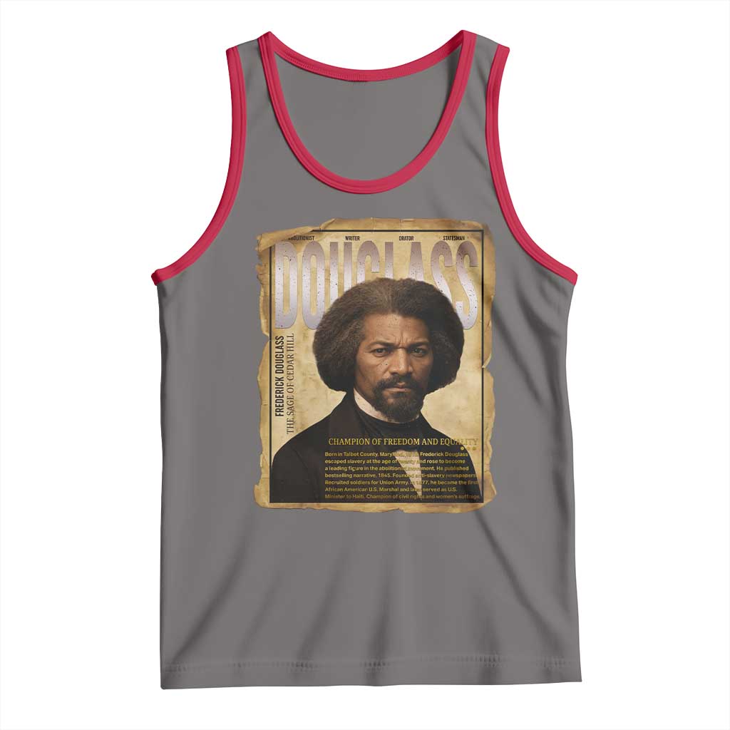 Frederick Douglass Historical Newspaper Tank Top The Sage Of Cedar Hill - Wonder Print Shop