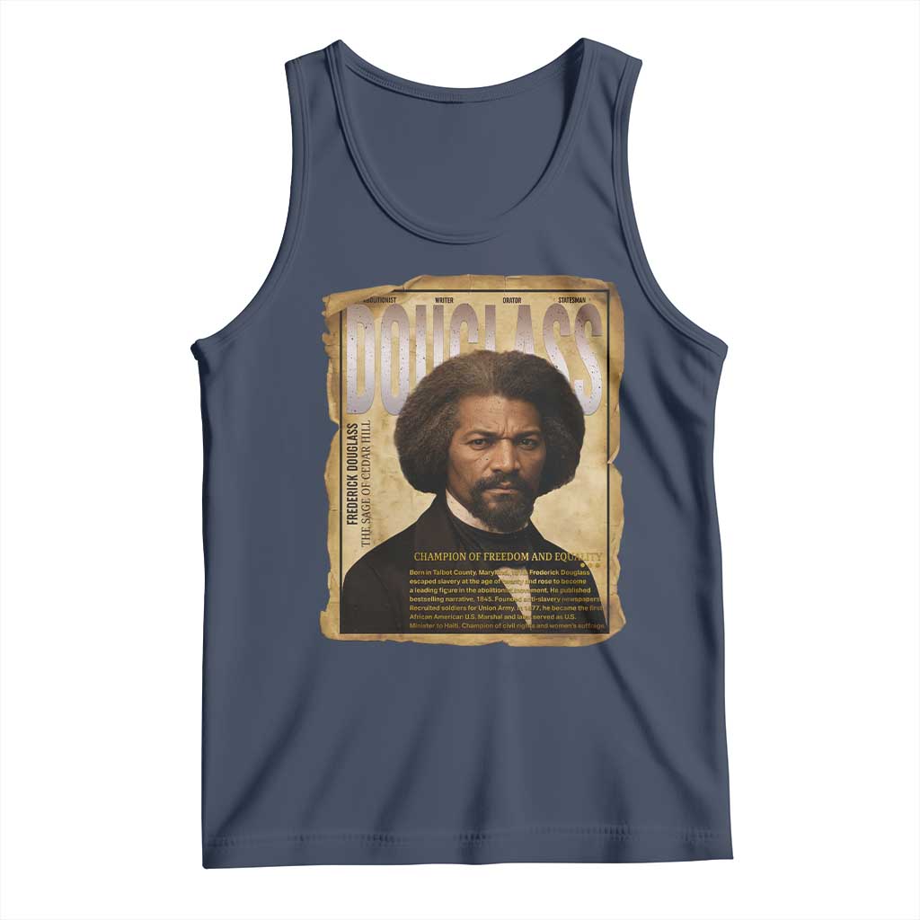 Frederick Douglass Historical Newspaper Tank Top The Sage Of Cedar Hill - Wonder Print Shop