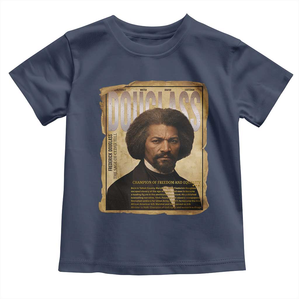 Frederick Douglass Historical Newspaper Toddler T Shirt The Sage Of Cedar Hill - Wonder Print Shop