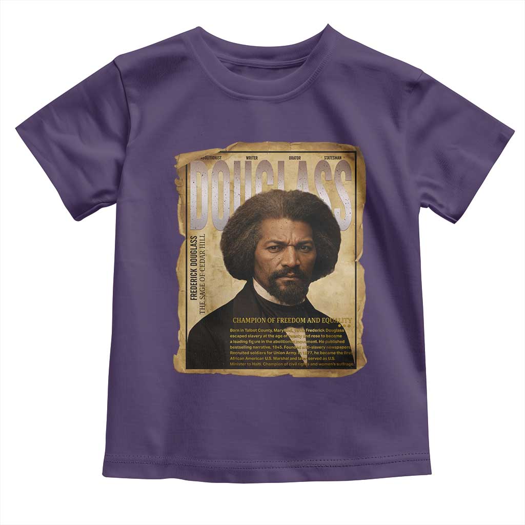 Frederick Douglass Historical Newspaper Toddler T Shirt The Sage Of Cedar Hill - Wonder Print Shop