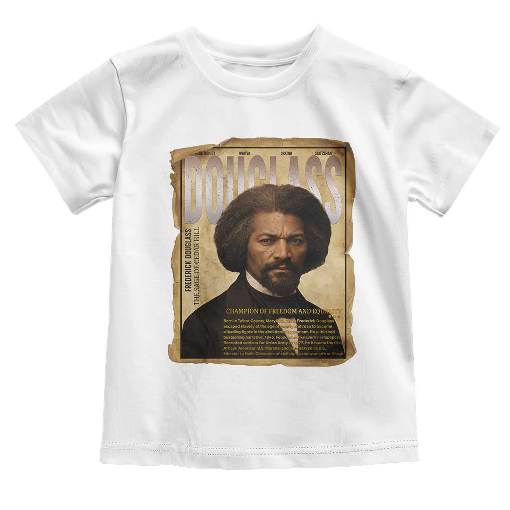 Frederick Douglass Historical Newspaper Toddler T Shirt The Sage Of Cedar Hill - Wonder Print Shop