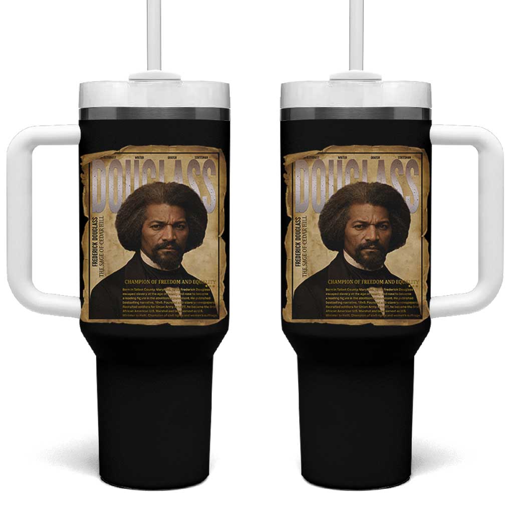 Frederick Douglass Historical Newspaper Tumbler With Handle The Sage Of Cedar Hill - Wonder Print Shop