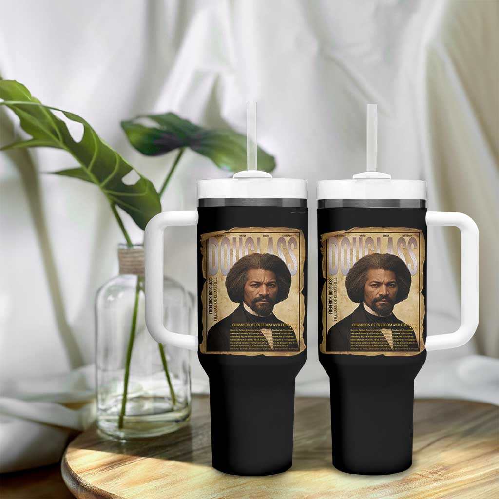 Frederick Douglass Historical Newspaper Tumbler With Handle The Sage Of Cedar Hill - Wonder Print Shop