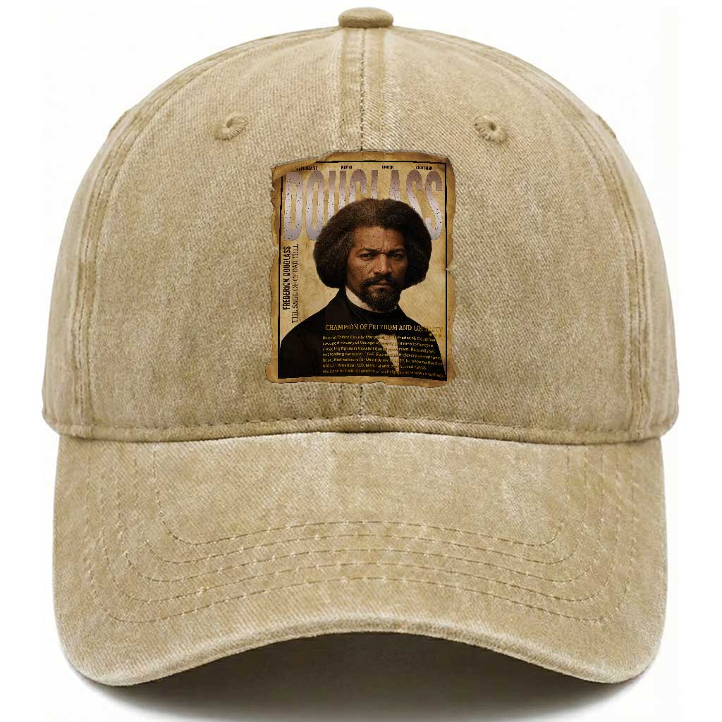 Frederick Douglass Historical Newspaper Washed Cotton Baseball Cap The Sage Of Cedar Hill