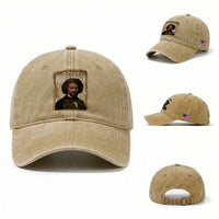 Frederick Douglass Historical Newspaper Washed Cotton Baseball Cap The Sage Of Cedar Hill
