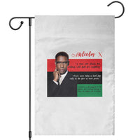 Motivational Malcolm X Quote Garden Flag Black History Month Gift - Wonder Print Shop