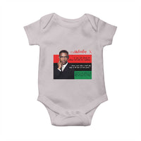 Motivational Malcolm X Quote Baby Onesie Black History Month Gift - Wonder Print Shop