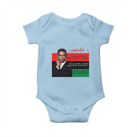 Motivational Malcolm X Quote Baby Onesie Black History Month Gift - Wonder Print Shop