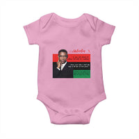 Motivational Malcolm X Quote Baby Onesie Black History Month Gift - Wonder Print Shop