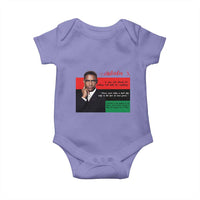Motivational Malcolm X Quote Baby Onesie Black History Month Gift - Wonder Print Shop