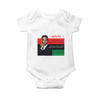 Motivational Malcolm X Quote Baby Onesie Black History Month Gift - Wonder Print Shop