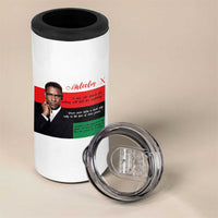 Motivational Malcolm X Quote 4 in 1 Can Cooler Tumbler Black History Month Gift - Wonder Print Shop