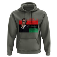 Motivational Malcolm X Quote Hoodie Black History Month Gift - Wonder Print Shop