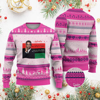Motivational Malcolm X Quote Ugly Christmas Sweater Black History Month Gift - Wonder Print Shop