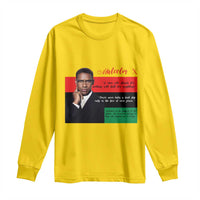 Motivational Malcolm X Quote Long Sleeve Shirt Black History Month Gift - Wonder Print Shop