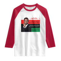 Motivational Malcolm X Quote Raglan Shirt Black History Month Gift - Wonder Print Shop