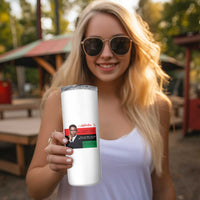 Motivational Malcolm X Quote Skinny Tumbler Black History Month Gift - Wonder Print Shop