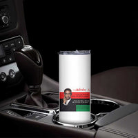 Motivational Malcolm X Quote Skinny Tumbler Black History Month Gift - Wonder Print Shop