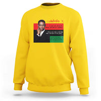Motivational Malcolm X Quote Sweatshirt Black History Month Gift - Wonder Print Shop