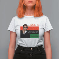 Motivational Malcolm X Quote T Shirt For Women Black History Month Gift - Wonder Print Shop