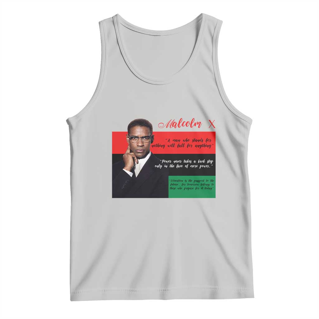 Motivational Malcolm X Quote Tank Top Black History Month Gift - Wonder Print Shop