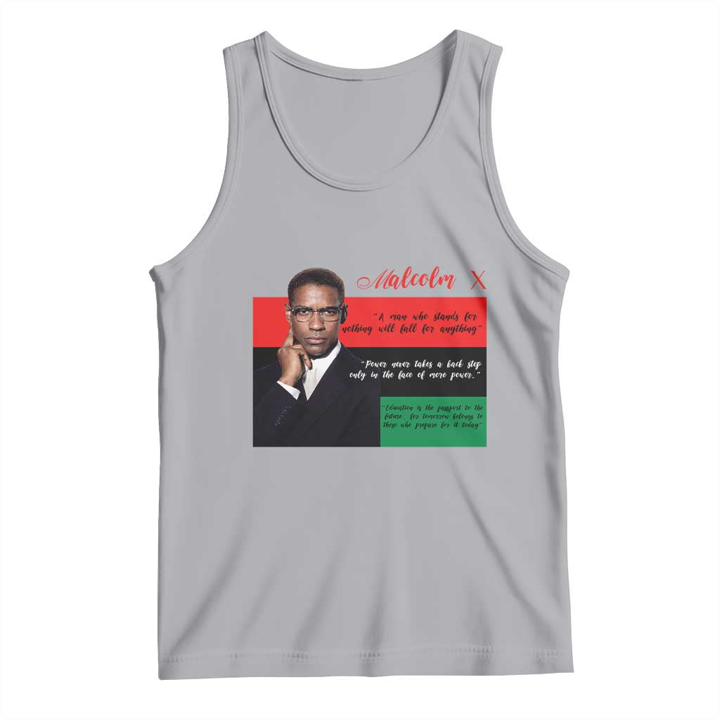 Motivational Malcolm X Quote Tank Top Black History Month Gift - Wonder Print Shop