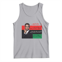 Motivational Malcolm X Quote Tank Top Black History Month Gift - Wonder Print Shop