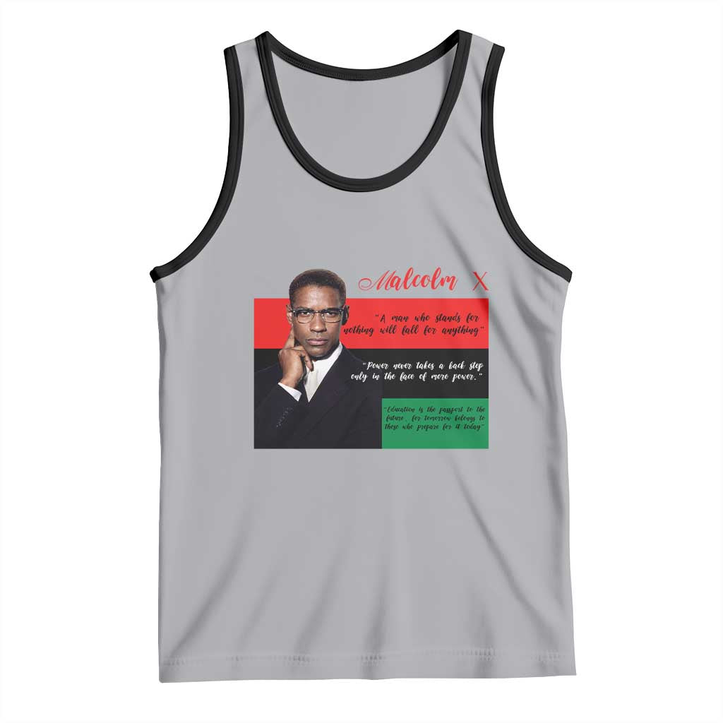 Motivational Malcolm X Quote Tank Top Black History Month Gift - Wonder Print Shop