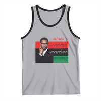 Motivational Malcolm X Quote Tank Top Black History Month Gift - Wonder Print Shop