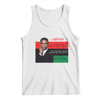 Motivational Malcolm X Quote Tank Top Black History Month Gift - Wonder Print Shop